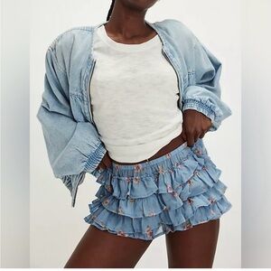 Free People Ruffle Up Bloomer Shorts